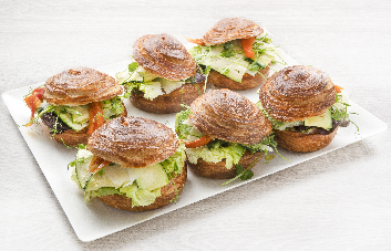 Sandwich Feuilleté Brioché Végétarien (6 pièces)