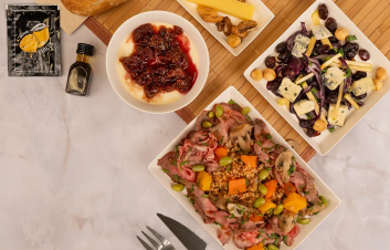 Bœuf Effiloché, Céréales Bio & Légumes Rôtis - Plateau repas Jardins Signature