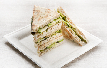 Mini Club Sandwich Végétarien - Pain Suédois (24 pièces)