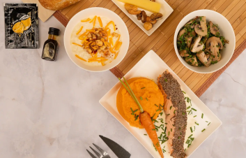 Dos de Saumon & Légumes d'hiver - Plateau repas Jardins Signature